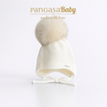 Gorro Orejero Marfil - Pangasa Baby