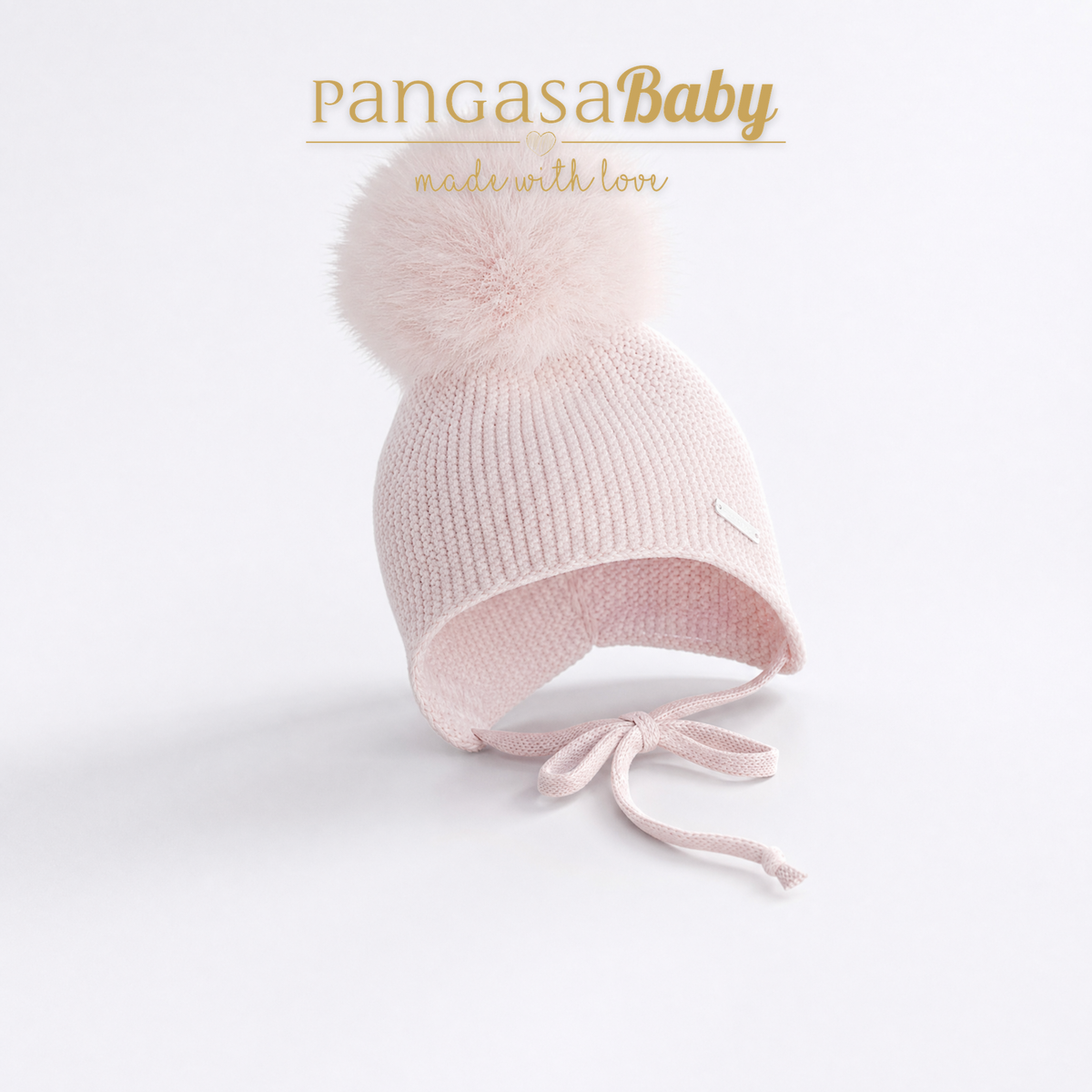 Gorro Orejero Rosa Empolvado - Pangasa Baby