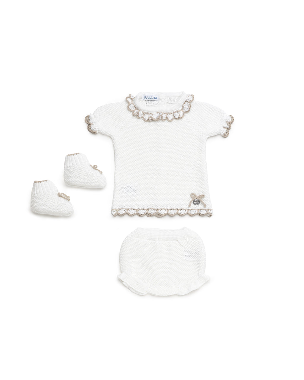 Conjunto 3 piezas punto