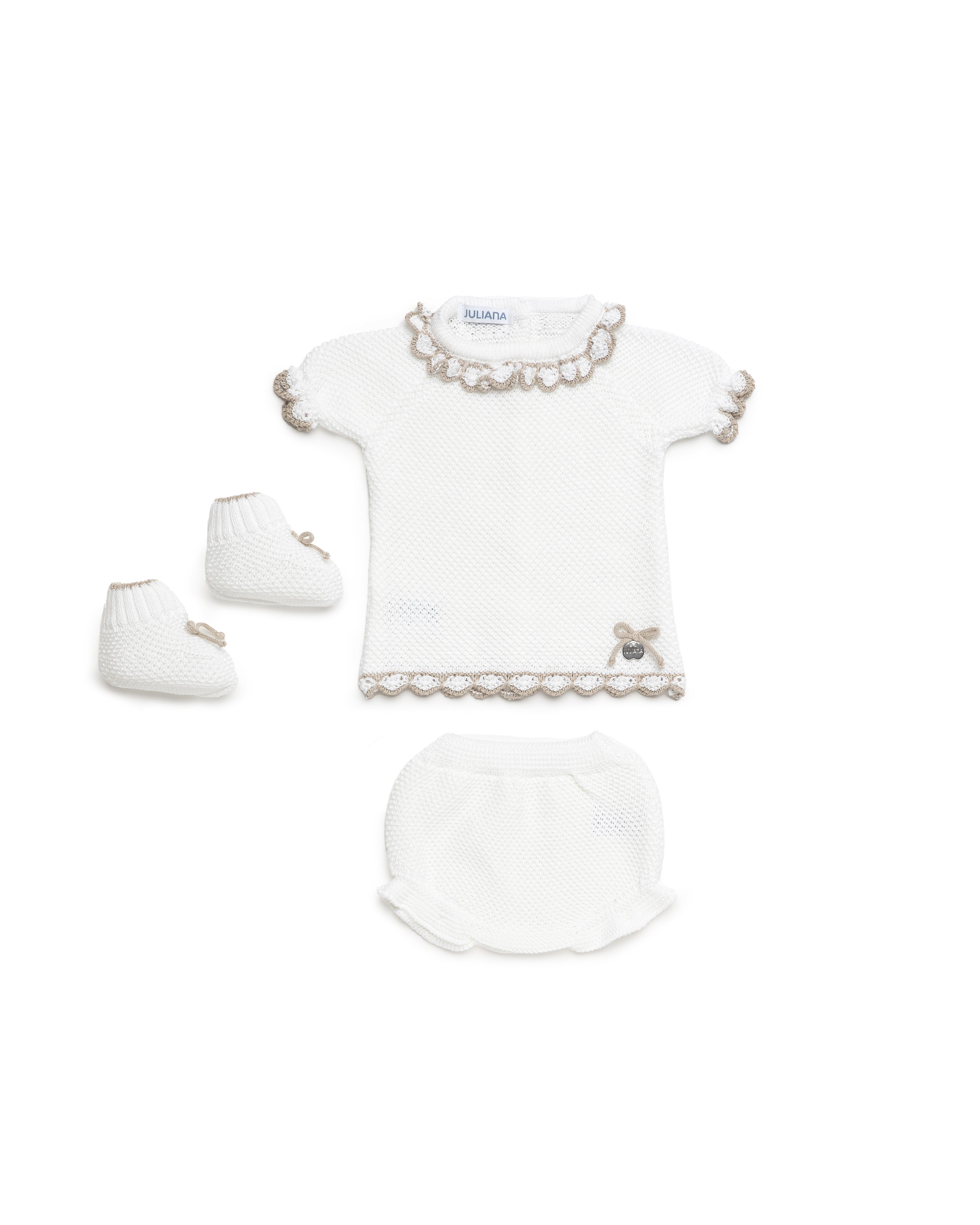 Conjunto 3 piezas punto