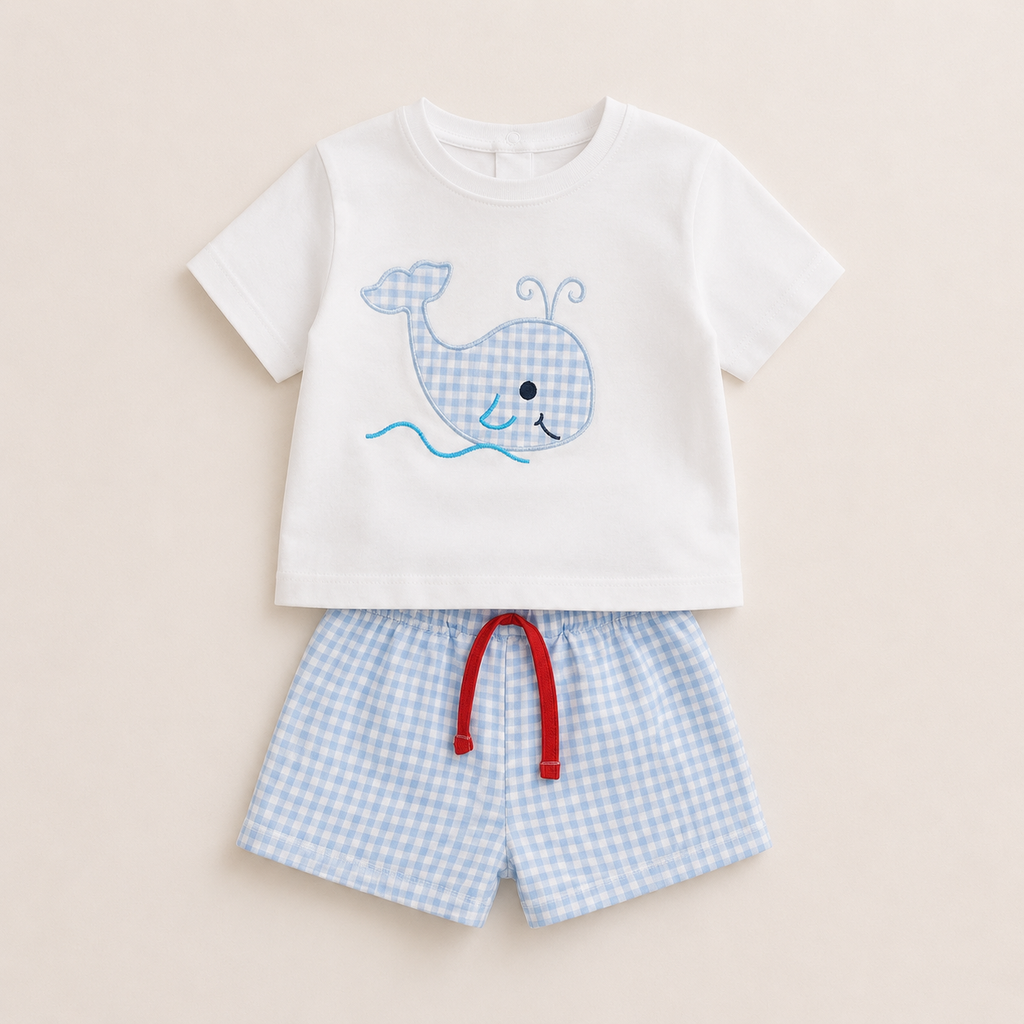 Conjunto ballena bebé