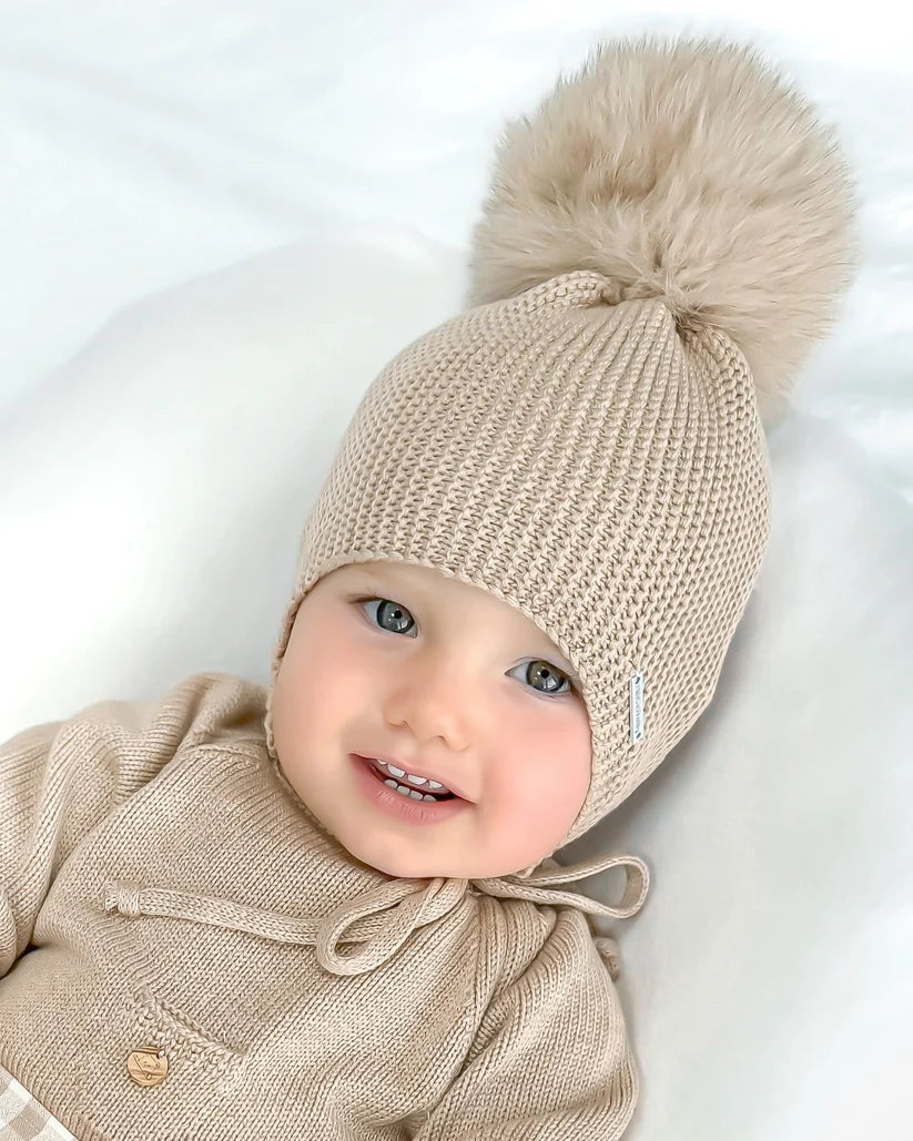 Gorro Orejero Arena - Pangasa Baby