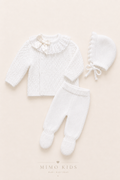 Conjunto de 3 piezas Juliana - Botón Blanco