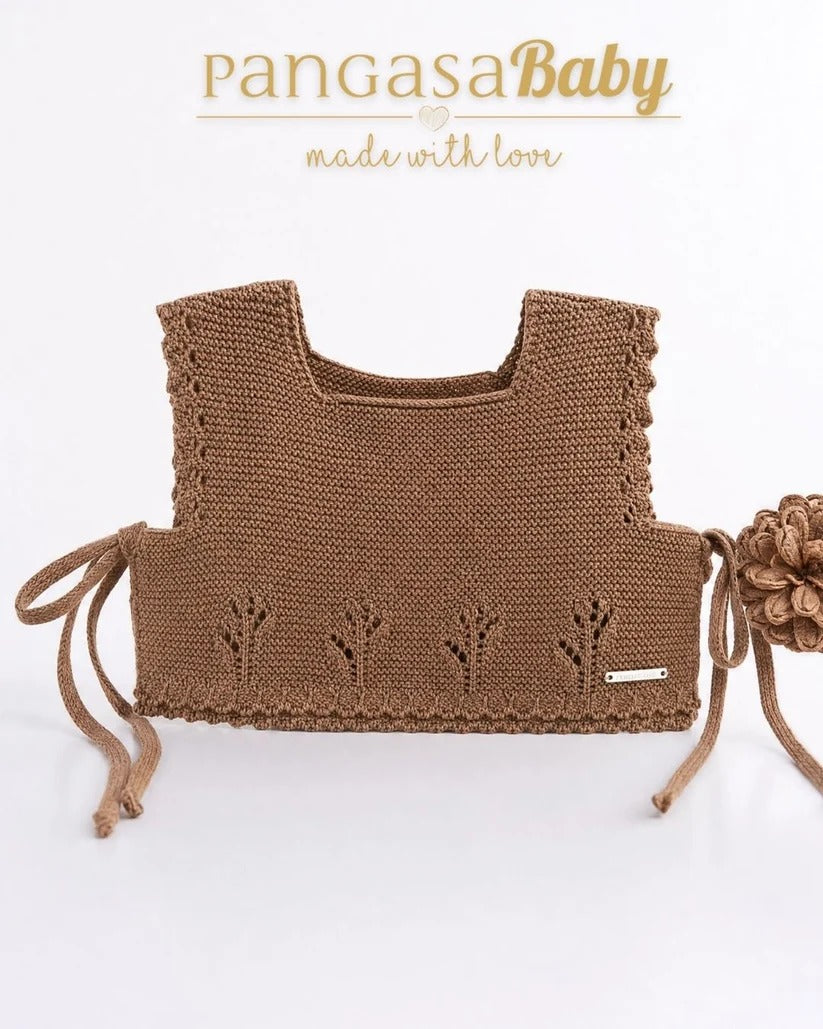 Chaleco Punto Chocolate • Pangasa Baby