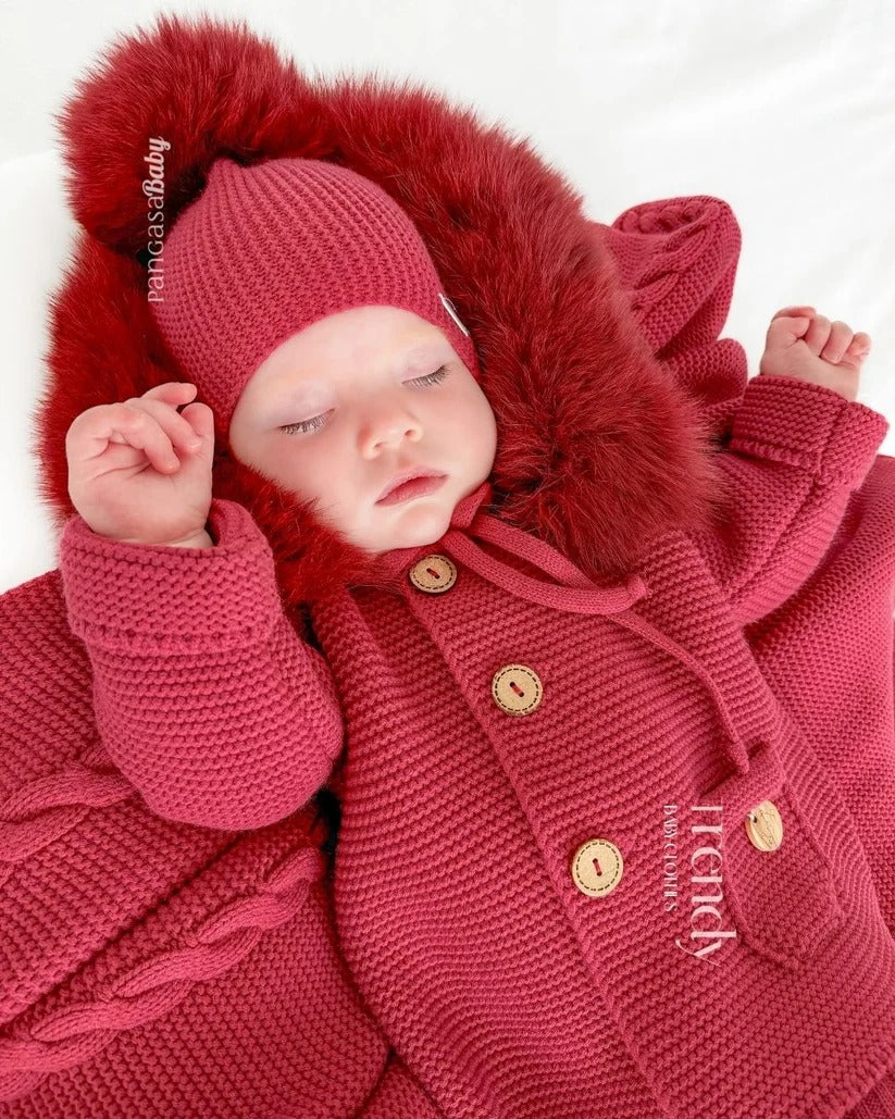 Gorro Orejero Granate - Pangasa Baby