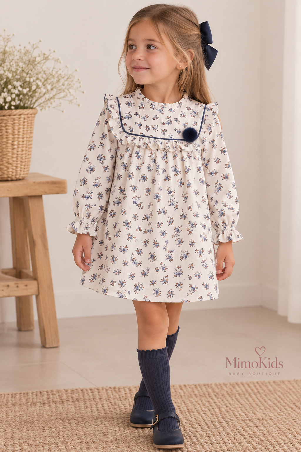 Vestido Infantil Marino – Dadati