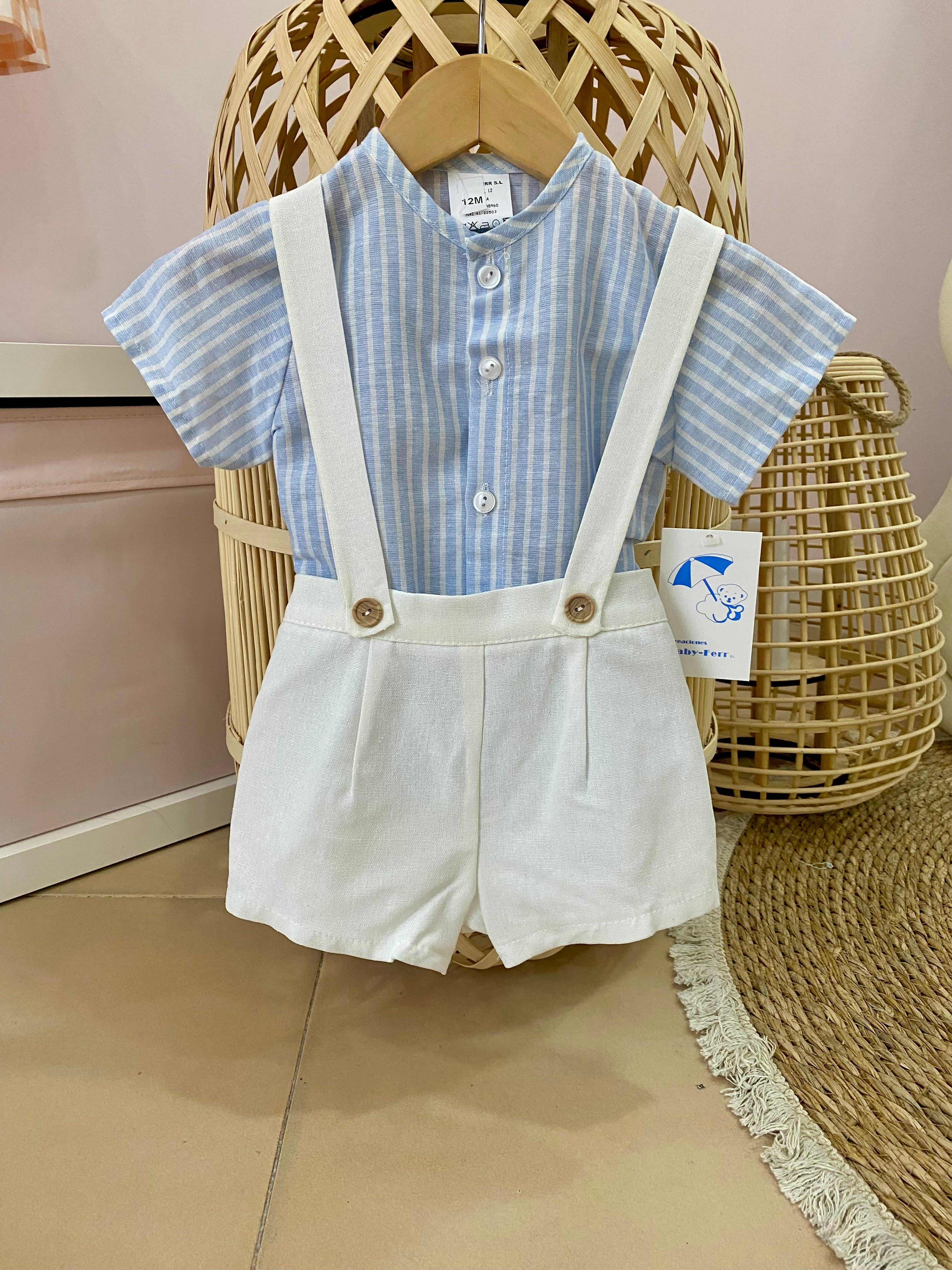 Conjunto niño tirantes