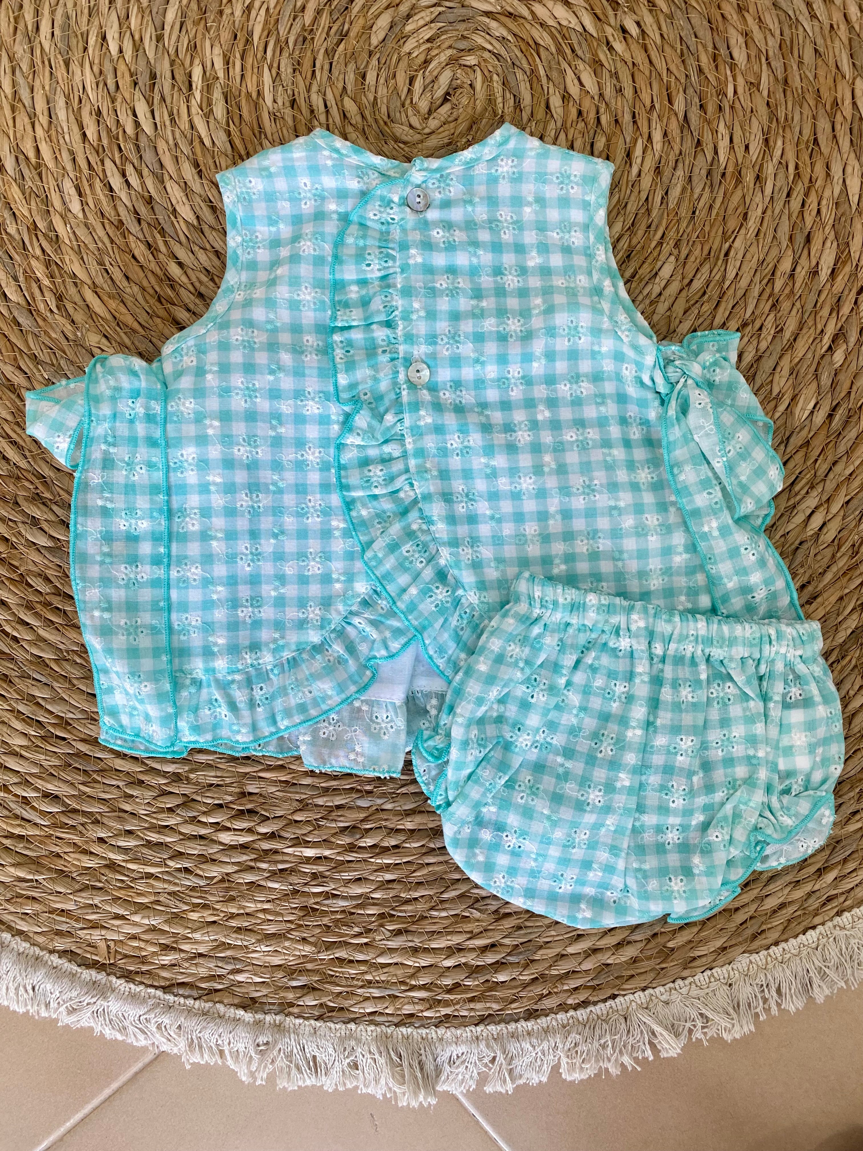 Jesusito bebé cuadros verde