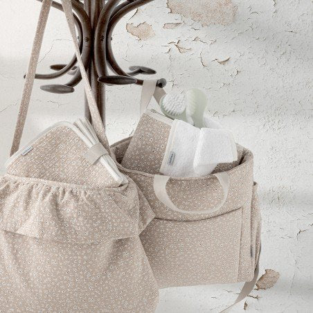 BOLSO MATERNAL BOHO RUSTIC ROSA 3.5x41x38.5 CM