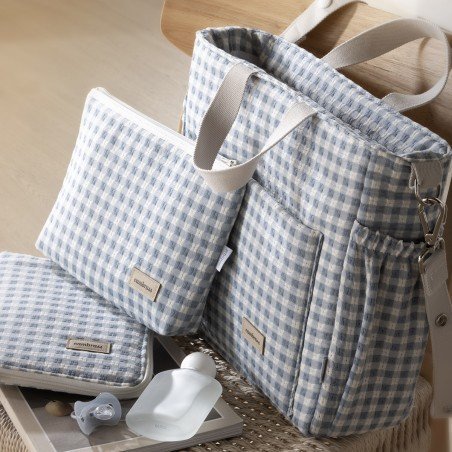 BOLSO MATERNAL PACK VICKY AZUL 16x43x37 CM